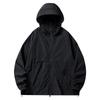 Spring Autumn Solid Loose Casual Sunscreen Coat Male Long Sleeve Simple All-match Hooded Cardigan Jacket Top Men