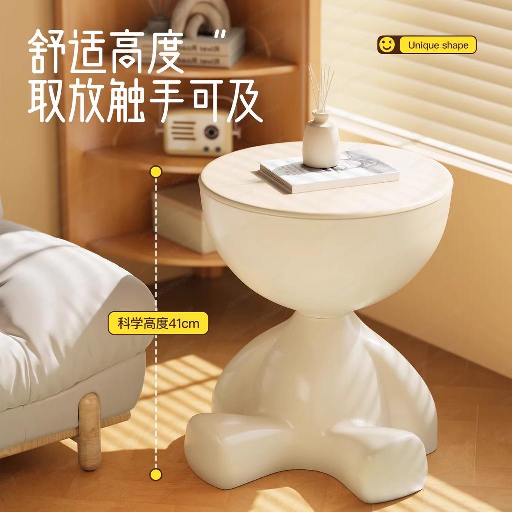 Creative bedside table, home sofa, side table, shelf, bedroom balcony, movable mini table, small apartment coffee table