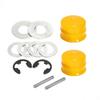 Metal Rear Wheel Axle Key and Bushing Kit for Craftsman Lawn Mowers 12pcs Includes Dust Covers Gaskets and Lock Rings