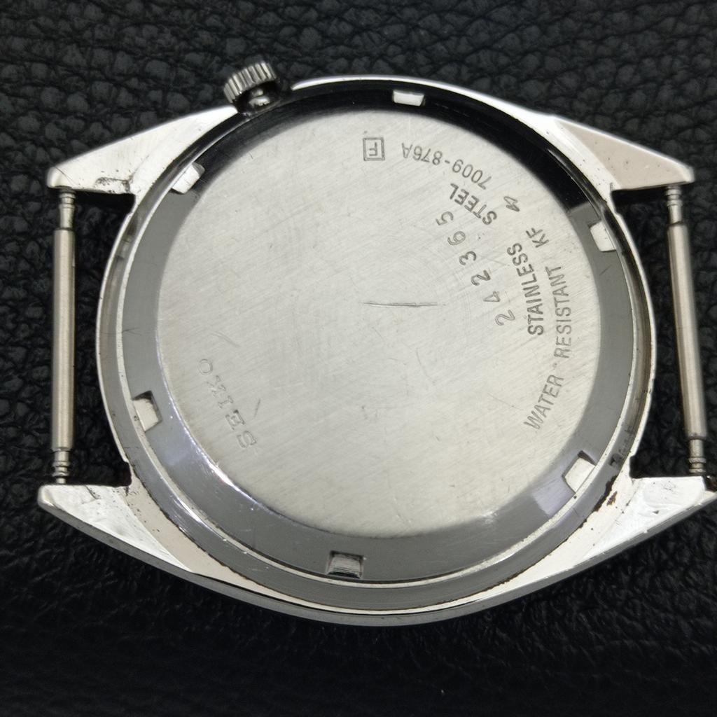 AUTOMATIC 7009A VINTAGE SEIKO 5 JAPAN MENS GREEN COLOR DIAL WATCH A701521-5 R206b-a701521