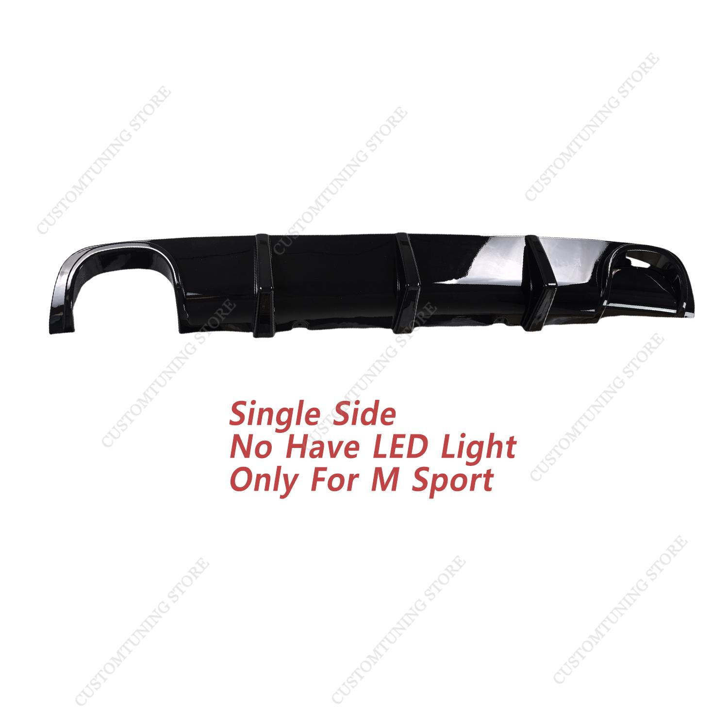 For Bmw E39 M-Tech Maxton Style Gloss Black Rear Bumper Diffuser 520i 523i 530i 540i M Sport 1998-2003 OEM Replace Bodykits Single Side