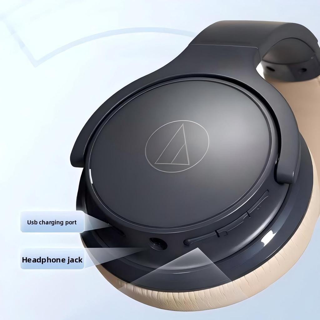 Audio-Technica ATH-S220BT Earphones Head-mounted Noise-reducing Earphones With Built-in Bass, Dual-purpose (Wired and Wireless) Headphones