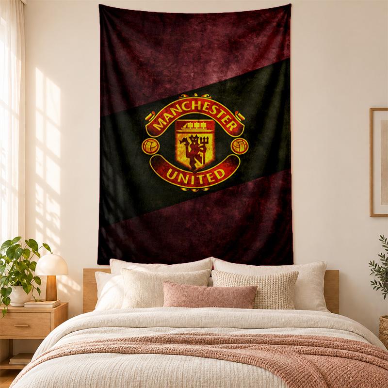 FC Manchester Tapestry highquality for decorating living room bedroom dorm walls ideal as bedroom wallart orholiday gift