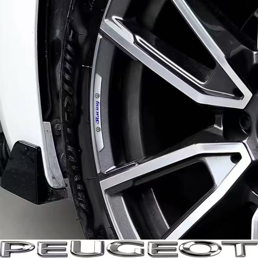 4Pcs Aluminum Car Badge Emblem Wheel Hub Rims Decor 3D Stickers For VW GTI Polo Golf Passat B6 B7 Jetta T-ROC Taigo CC Hub Cap