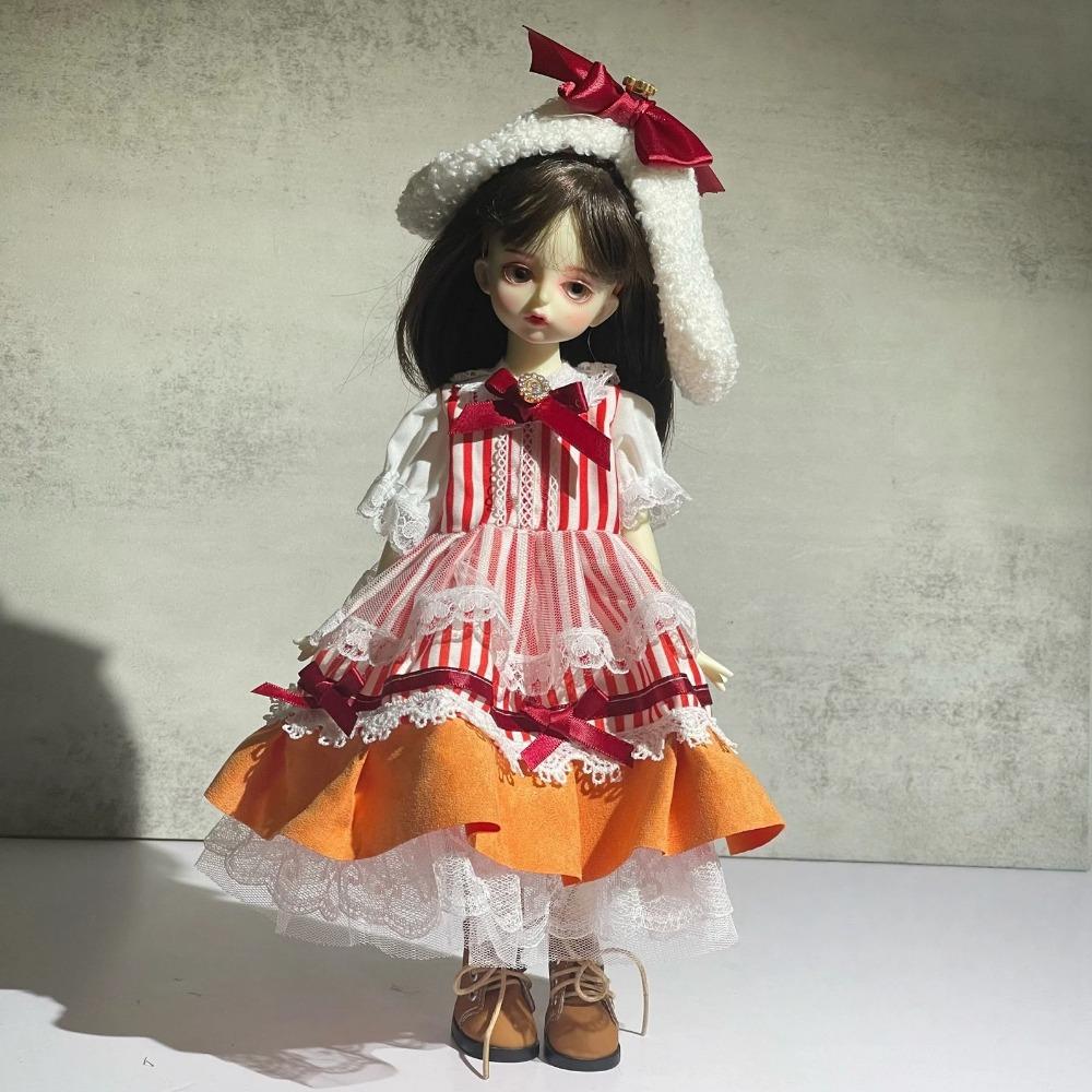 Niedliches 30cm Puppenoutfit Ersatzkleidung 1/6 BJD Puppe Prinzessinnenkleid Set Sweet Lolita Dienstmädchenkleidung Puppenzubehör Mädchengeschenk