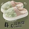 Cotton slippers women's winter new home indoor thick bottom warm home non-slip wool slippers women