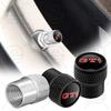 BSM1 Emblems 4pcs GT Lightning Emblem Car Wheel Tire Valve Caps Tyre Rim Stem Dust Covers For Volkswagen GTI Passat Jetta Golf 5 6 7 Ld2