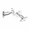 Cufflink Specialty Store CUFF Silver Heart Crystal Cufflinks Cufflinks Cufflinks N00193