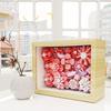Idea Painting Art Micro Diamond Block Flower Photo Frame Building Bicrk Construction Toy Playset Nanobrick Collection For Gifts