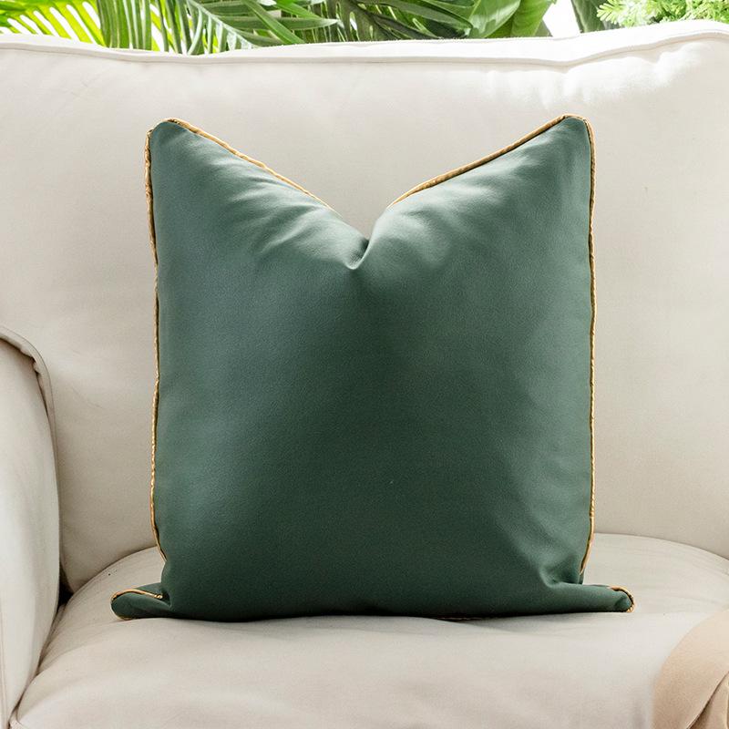Technology Cloth Pillow Case Nordic Ins Living Room Sofa Pillow Imitation Leather Waterproof Pillow Sofa Cushion Pillow Case