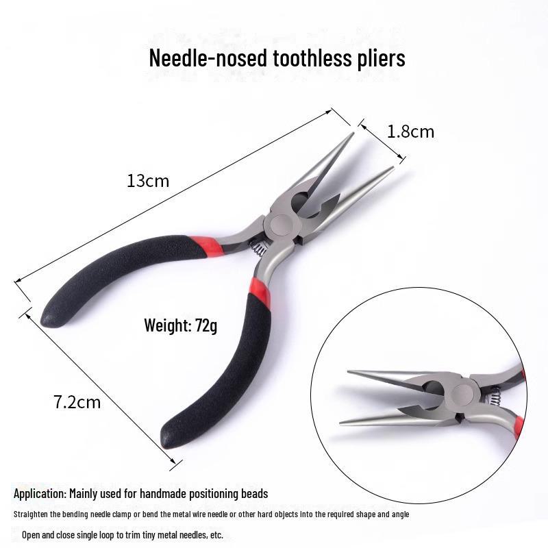 DIY Jewelry Needle-Nose Pliers: Handmade Accessory Tool for Bracelets, Necklaces, and Pearl Stringing.