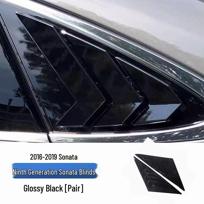 

Rear Window Louvers for 9th Gen Sonata: Mustang Style, Triangle Window Decoration (Suitable for Ages 16-19)