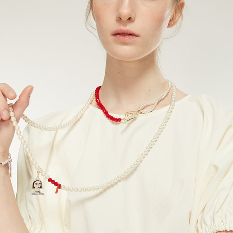 Iannmore Signature Pendant & Long Pearl Necklace