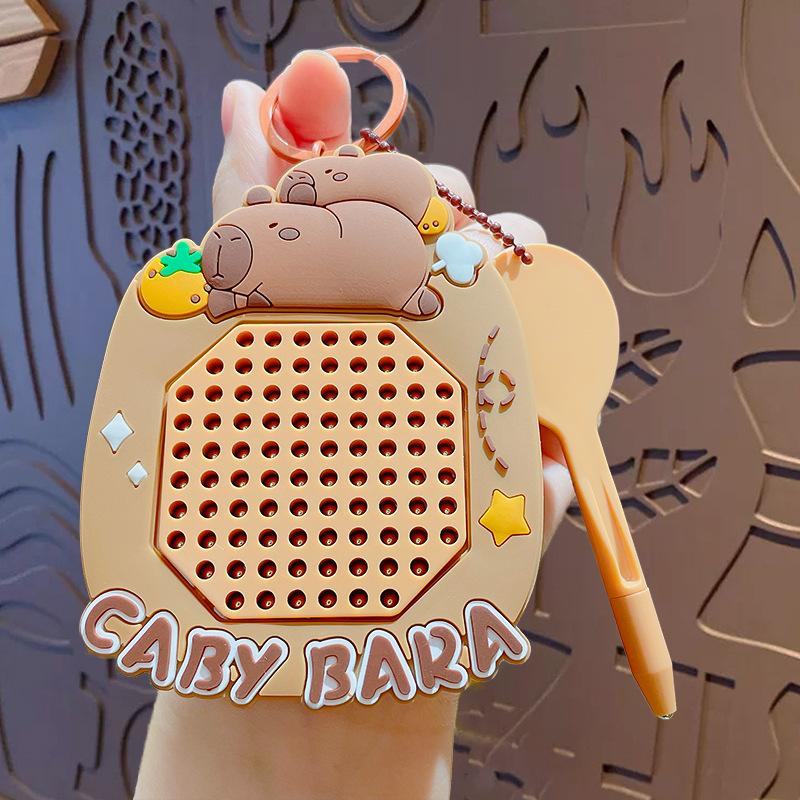 

Creative Decompression Magnetic Steel Ball Drawing Board Toy Keychain Jewelry Cartoon Couple Schoolbag Keychain Pendant Gift