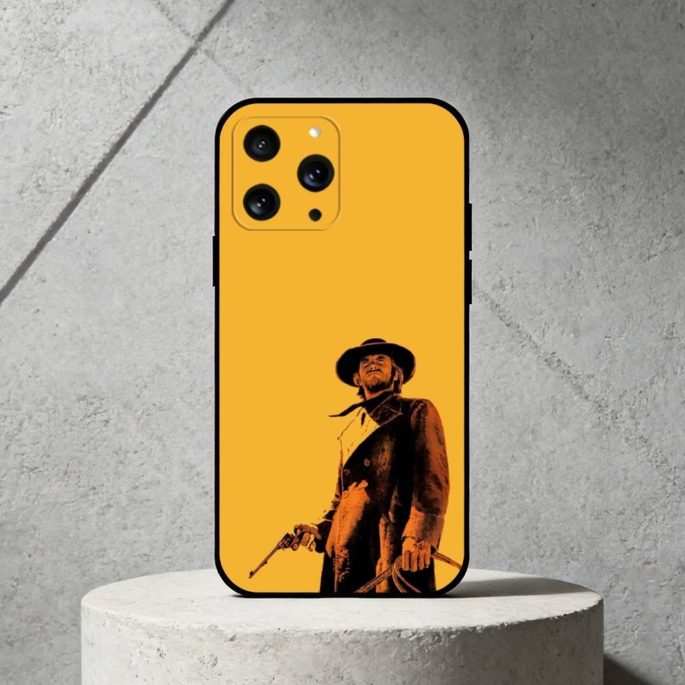 C-Clint Eastwood Phone Case Silicone black Soft For IPhone 17,16,15,14,13,12,11,SE,Plus Pro Max