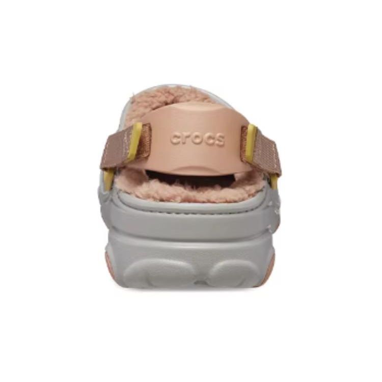 Crocs Classic Terry Cloth Clogs Unisex Footwear Gray 207936-1LM