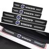 Car with Logo Door Carbon Fiber Sill Protector Stickers for Volvo XC60 S90 XC90 S60 XC40 V60 V90 S40 Volvo EX30 C40 Accessories