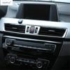 Car Dashboard Air AC Vent / Window Lift / Head Light Lamp Cover Trim Accessories For BMW X1 F48 2016 -  / X2 F39 2018 -