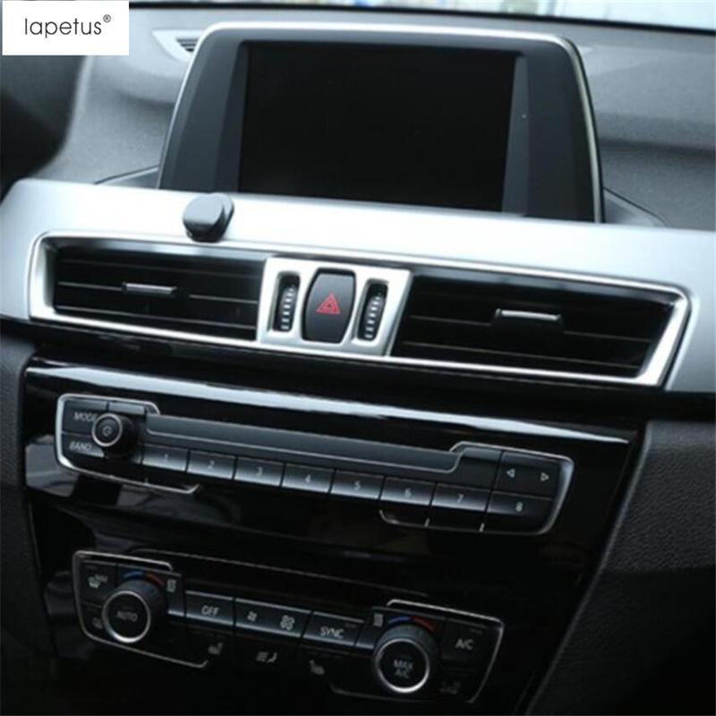 Car Dashboard Air AC Vent / Window Lift / Head Light Lamp Cover Trim Accessories For BMW X1 F48 2016 - / X2 F39 2018 -