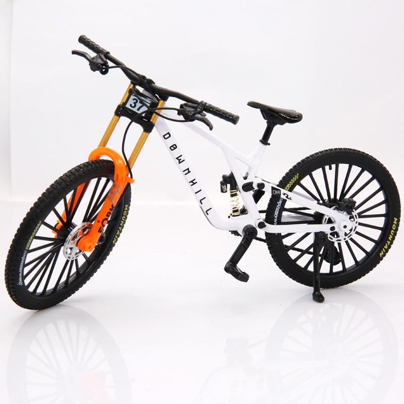Cross Alloy Bicycle Model - Double Shock Mountain Bike Toy with Variable Speed & Front/Rear Absorbers - Ornament Gift