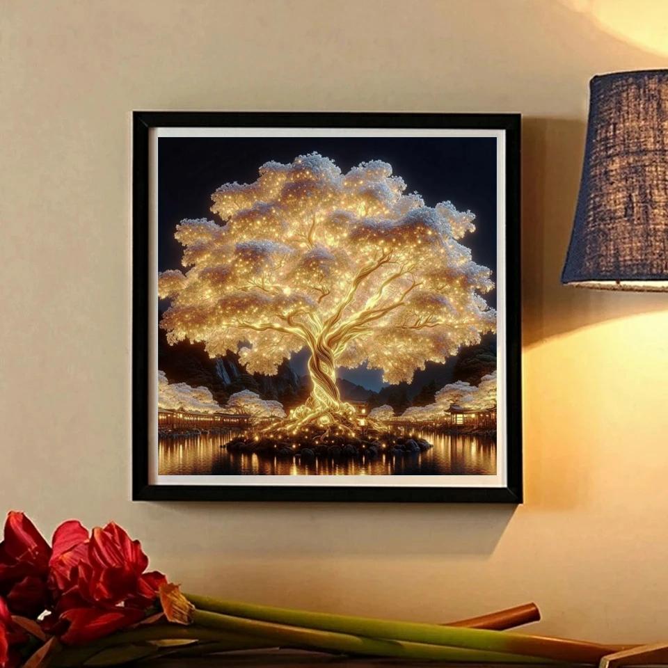Diamond Mosaic Fantasy Tree DIYlikes Picture Rhinestones Diamond Painting Cross Stitch Kit New Arrival Wall Decoration