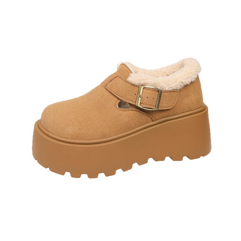 2025 Flats Platform Women Fur Snow Boots Warm Cotton Shoes 2025 Winter Trend Boots Casual Sneaker Sport Walking