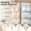 1/2/3 Tier Hanging Closet Organizer Large Capacity Breathable Underwear Net Pocket With Hook Collapsible Mesh Storage Bag