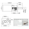 1Pcs N20 Geared Motor Micro, Motor 0.5 Modular Rack Guide 12-Tooth 15-Tooth 3Mmd Hole Gear Set