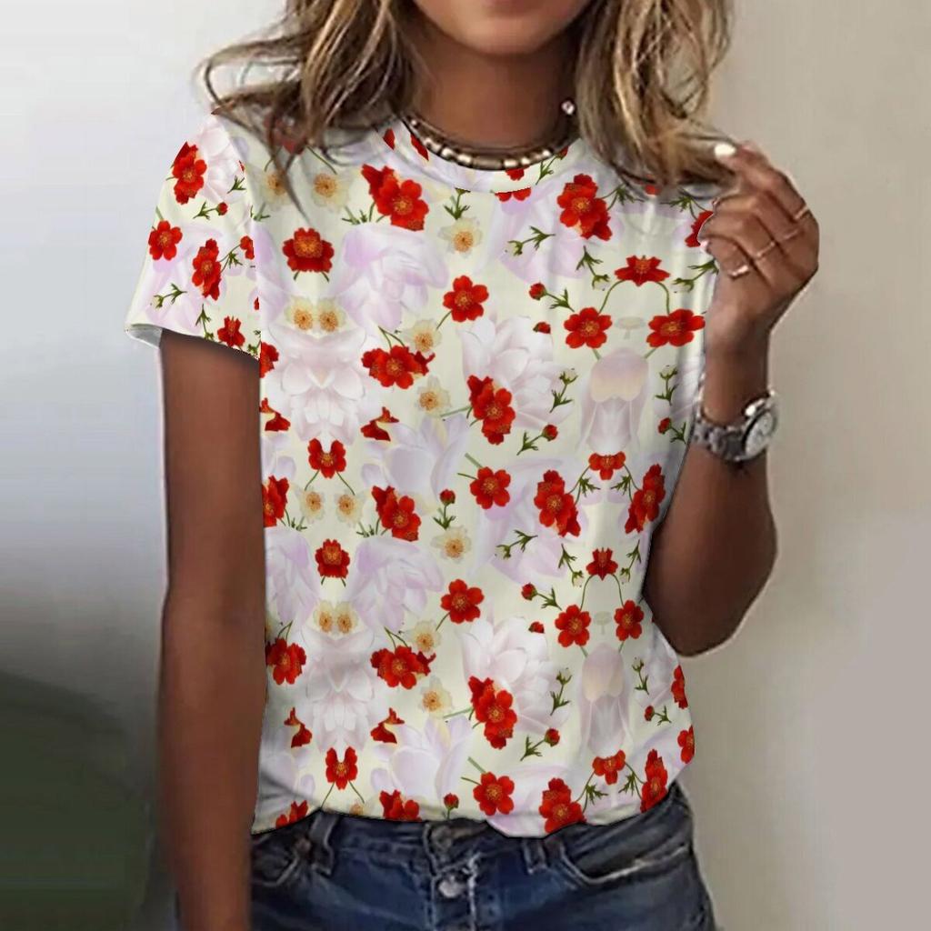 Kaufe Mode Und Freizeit 90er Jahre Mode Süßes T-Shirt Damen Kurzarm Sommer Damenmode Druck Damen Shirt Muster T-Shirt Zum Preis Ab 2.57