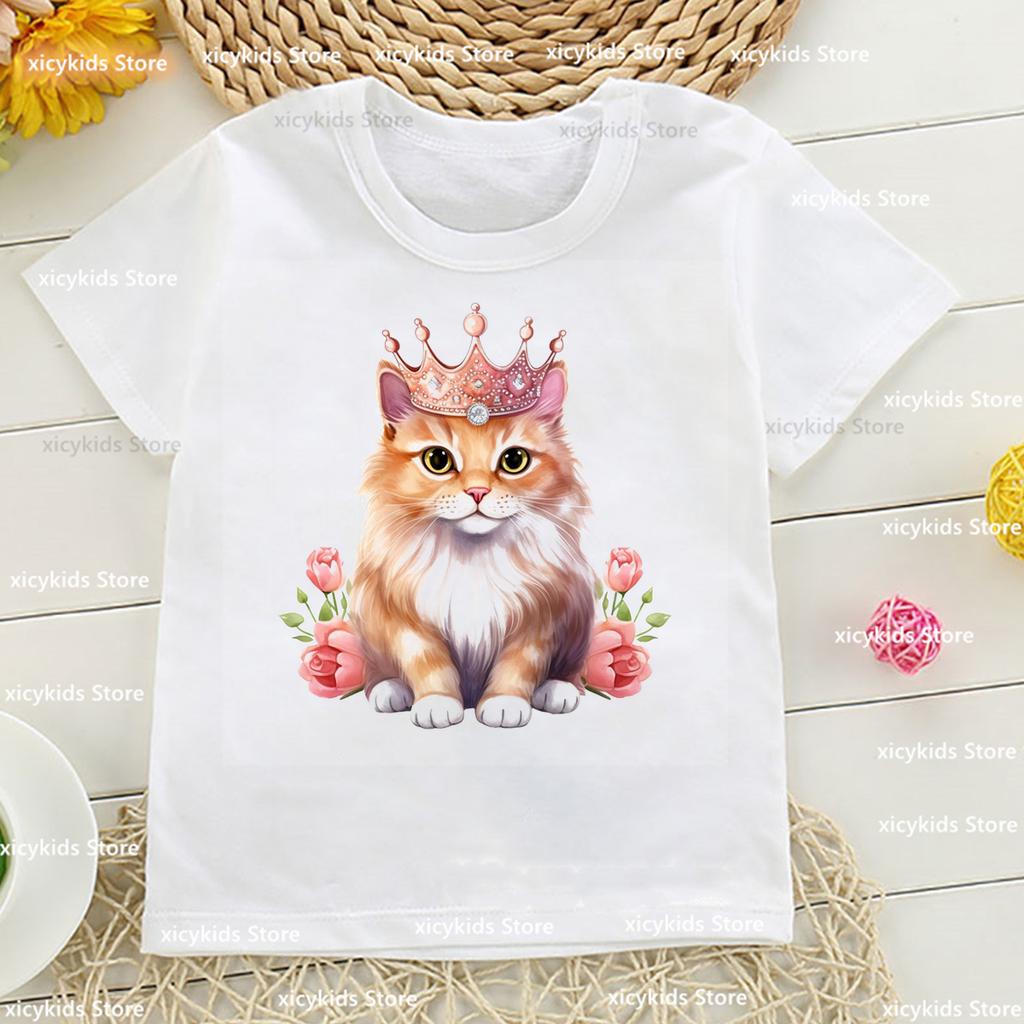 New Kids Tshirt Funny Corgi Maltese Dog Animal Print Boys T-Shirt Fashion Kawaii Girls T-Shirt Autumn White Shirt Top Wholesale
