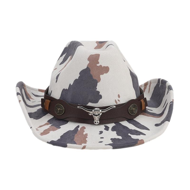 Модная фетровая ковбойская шляпа в западном стиле, широкополая, утолщенная, моющаяся