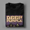 Classic Robot with Flashing LED Eyes Rock Band Deep Purple Men T Shirt Fashion Tees Short Sleeve Crewneck T-Shirt Cotton Tops