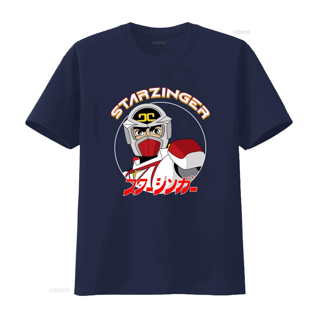 Starzinger Retro Japanese Sci Fi Space Opera Animated T Shirt for Unique Design vintage Washed Soft Stretched Unisex streetwear