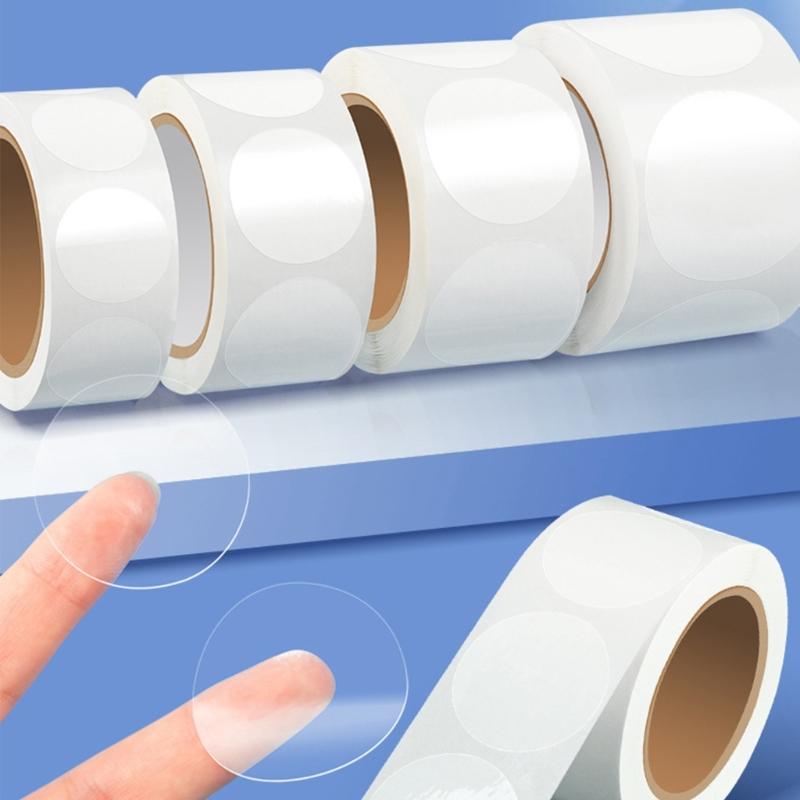 500 Buc. Autocolante Transparente Rotunde de Sigiliu Autocolant PVC Adeziv Etichete de Ambalaj pentru Sigilarea Plicurilor, Cărților, Ambalajelor Cutiei Poștale