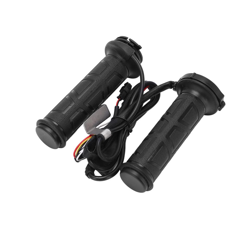 Pair Motorcycle Heated Grip 22mm 0.87in 50‑70 Celsius Intelligent Universal Black 12V Modification