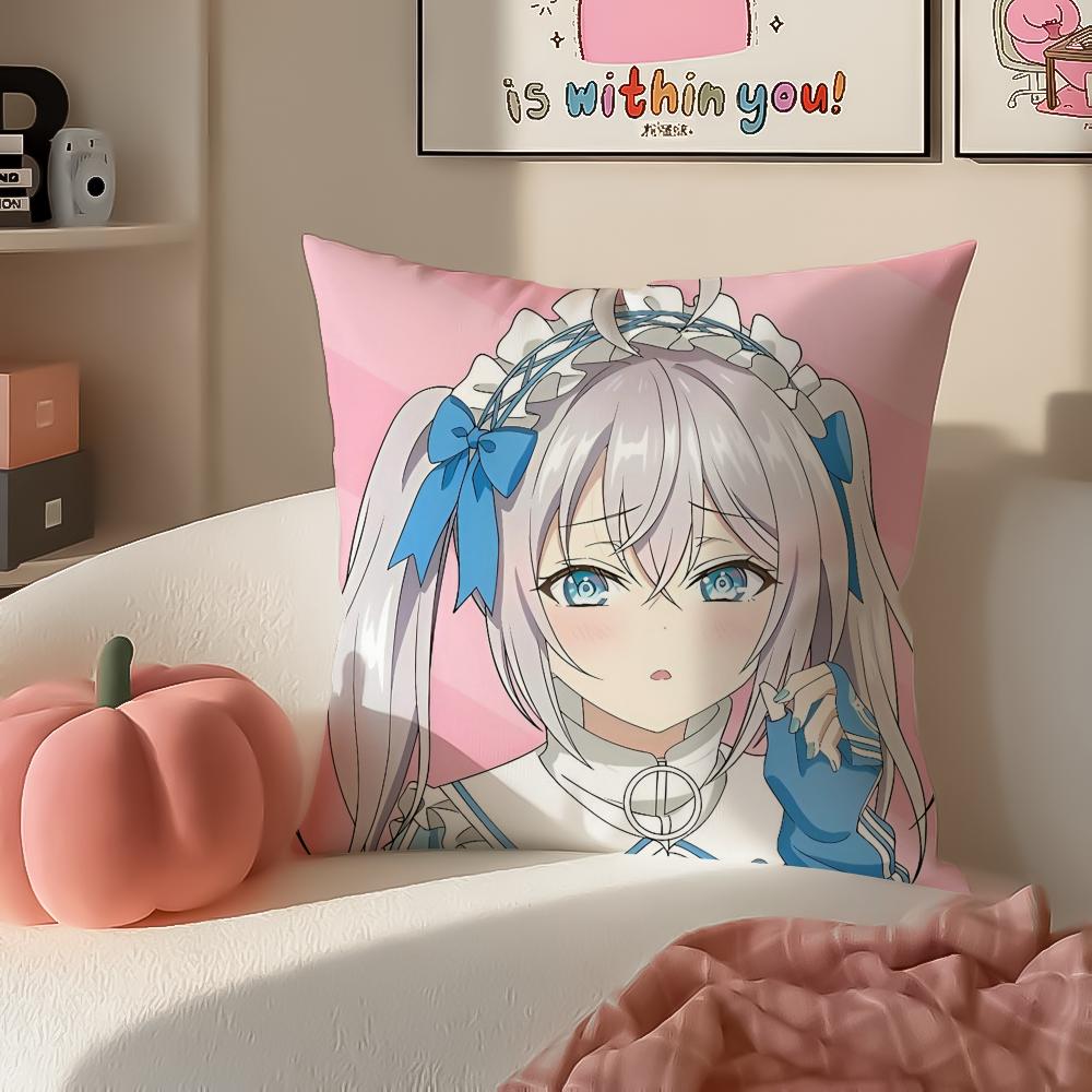 AAlya Sometime Hides Her Feelings in Russian Cushion Cover Pillowcase Short Plush Invisible zipper Room Sofa Cushion Cover
