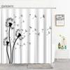 Tende Doccia Lettere Semplice Design Artistico Nordico Tenda da Bagno Decorazione per la Casa Schermi da Bagno Accessori per il Bagno Tessuto in Poliestere