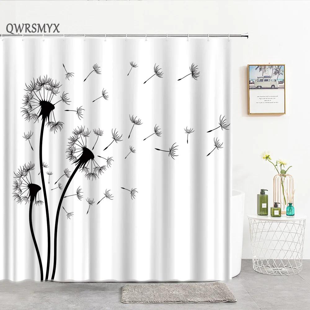 Tende Doccia Lettere Semplice Design Artistico Nordico Tenda da Bagno Decorazione per la Casa Schermi da Bagno Accessori per il Bagno Tessuto in Poliestere
