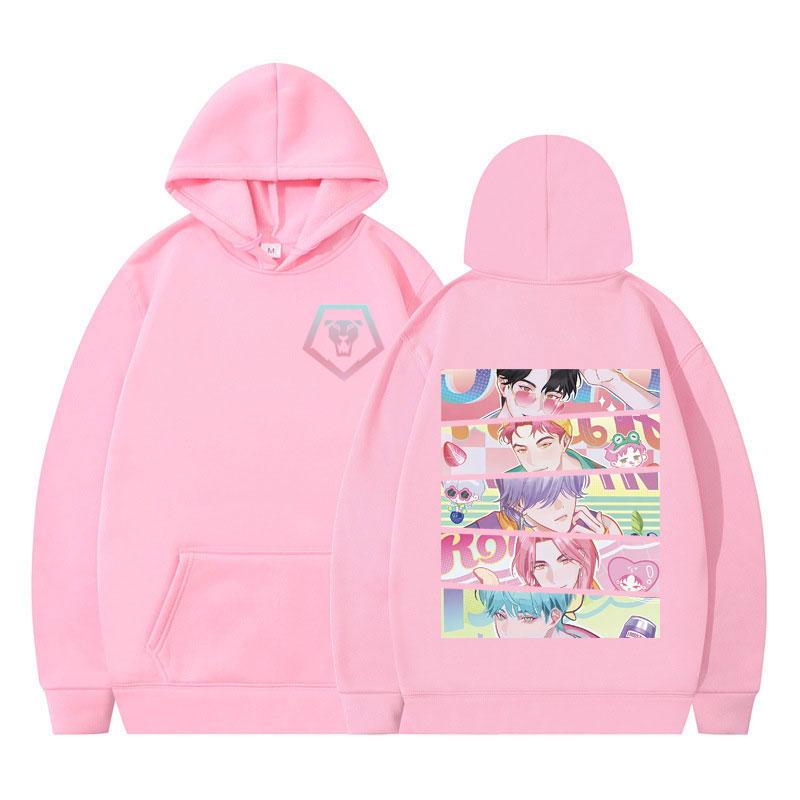 Pop Saja Boys Kpop Demon Hunters Funny Anime Hoodie Men Women Vintage Hoodies Loose Casual Aesthetic Trendy Oversized Sweatshirt