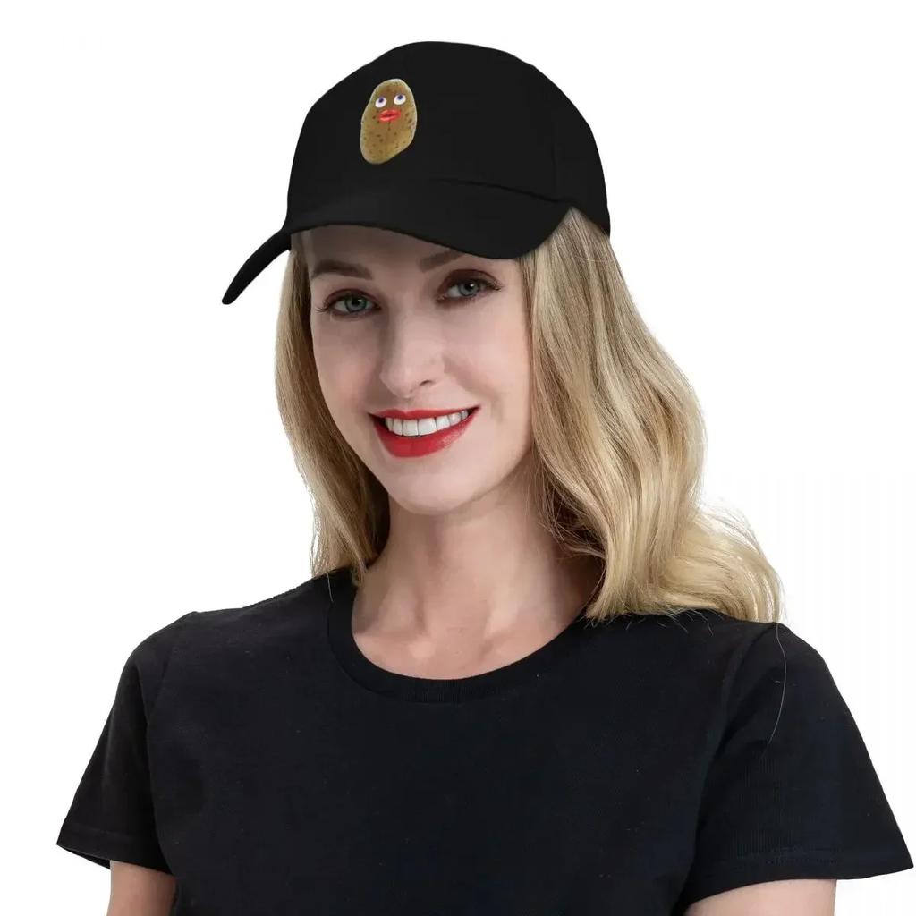 Funny Potato Cute Character With Blue Eyes Baseball Cap Sunscreen Visor Boy Child Women's