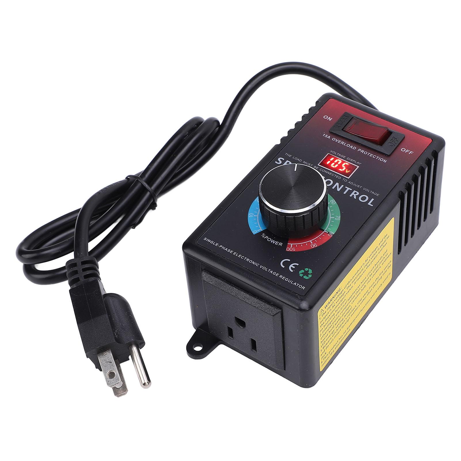 

Регулятор швидкості змінного струму 0 120 В вихід 15 А захист від перевантаження регулятор швидкості з індикаторною лампою