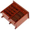 1pc 1/12 Simulation Model Mini Mahogany Wine Cabinet Wooden Drawer Cabinet Miniature Doll House Accessory Children's Toys
