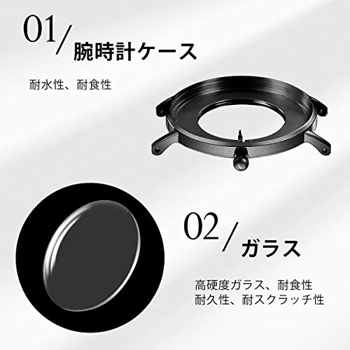 BEN NEVIS Men's Watch, Simple, Stylish, Slim, Casual Design, Date Display, Waterproof, Analog Quartz Movement, Mesh Band, Black