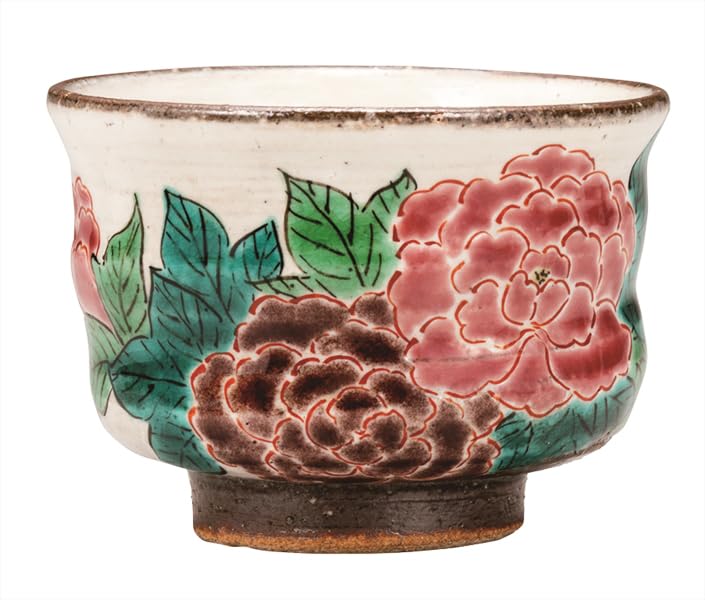 Саке-чашка  Китани-яки  от Накамару, Пион K9-1206