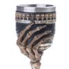 Skull Goblet Cups Resin and Stainless Steel Wine Glass Kitchen Drinking Cups and Mugs Christmas Halloween Birthday Gifts