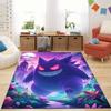 Best Seller! P-Pokemon Cartoon Carpets with Gengar Printed, Living Room Bedroom Floor Mat Balcony Garden Non-Slip Rug Great Gift