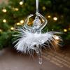 Transparent Acrylic Angel Ornament - Ice Crystal Christmas Tree Decoration