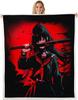 GUOYU Blanket Throw Size Japanese Anime Fleece Sherpa Blanket for Kids Anime Girl Japanese Style Throw Blanket Cartoon Japan Animation Bed