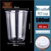 Disposable U-Shaped Plastic Cups with Flip Lids