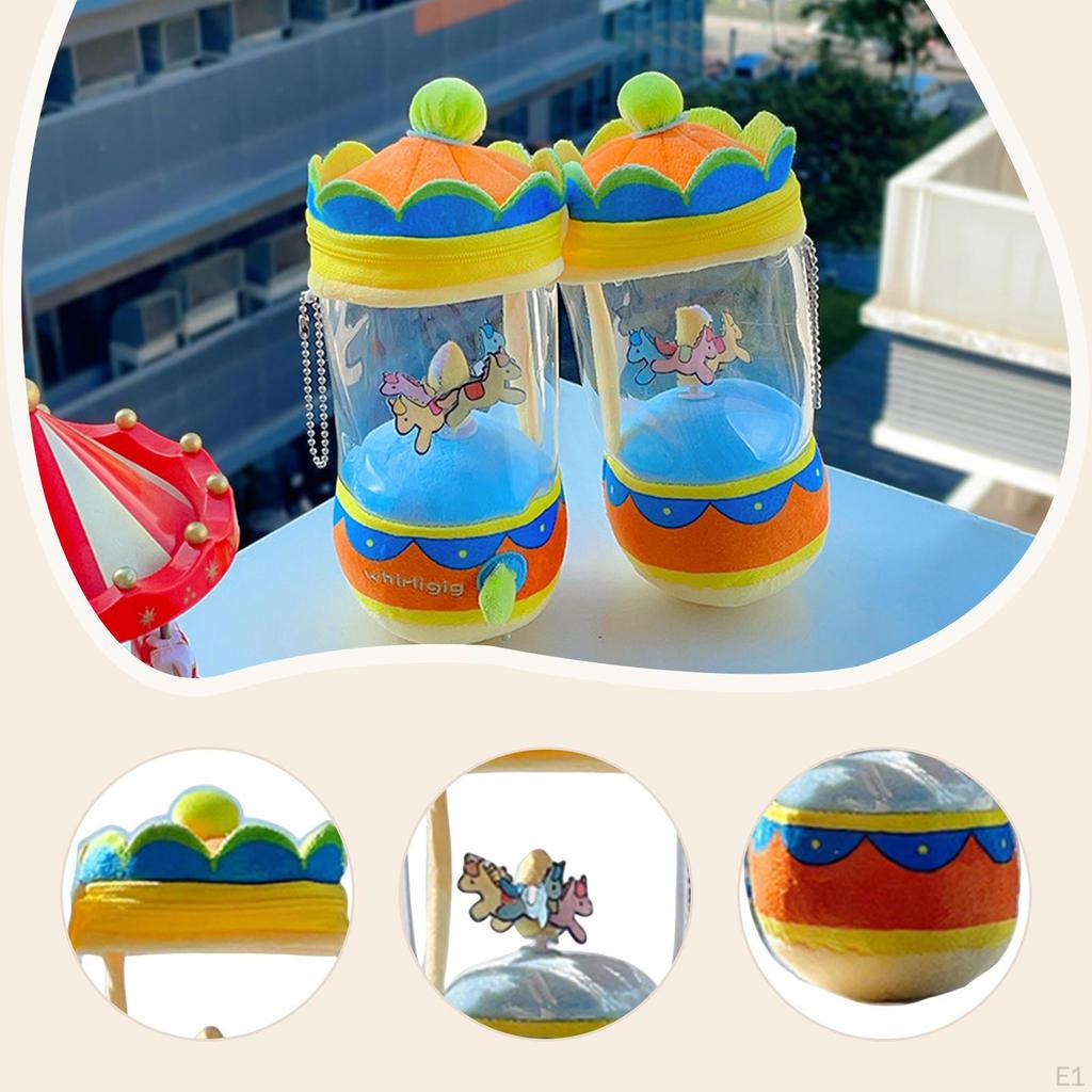 Drawstring Rotating Toy Bag Pendant Kids Multifunctional Fairground Gifts Horse Interactive